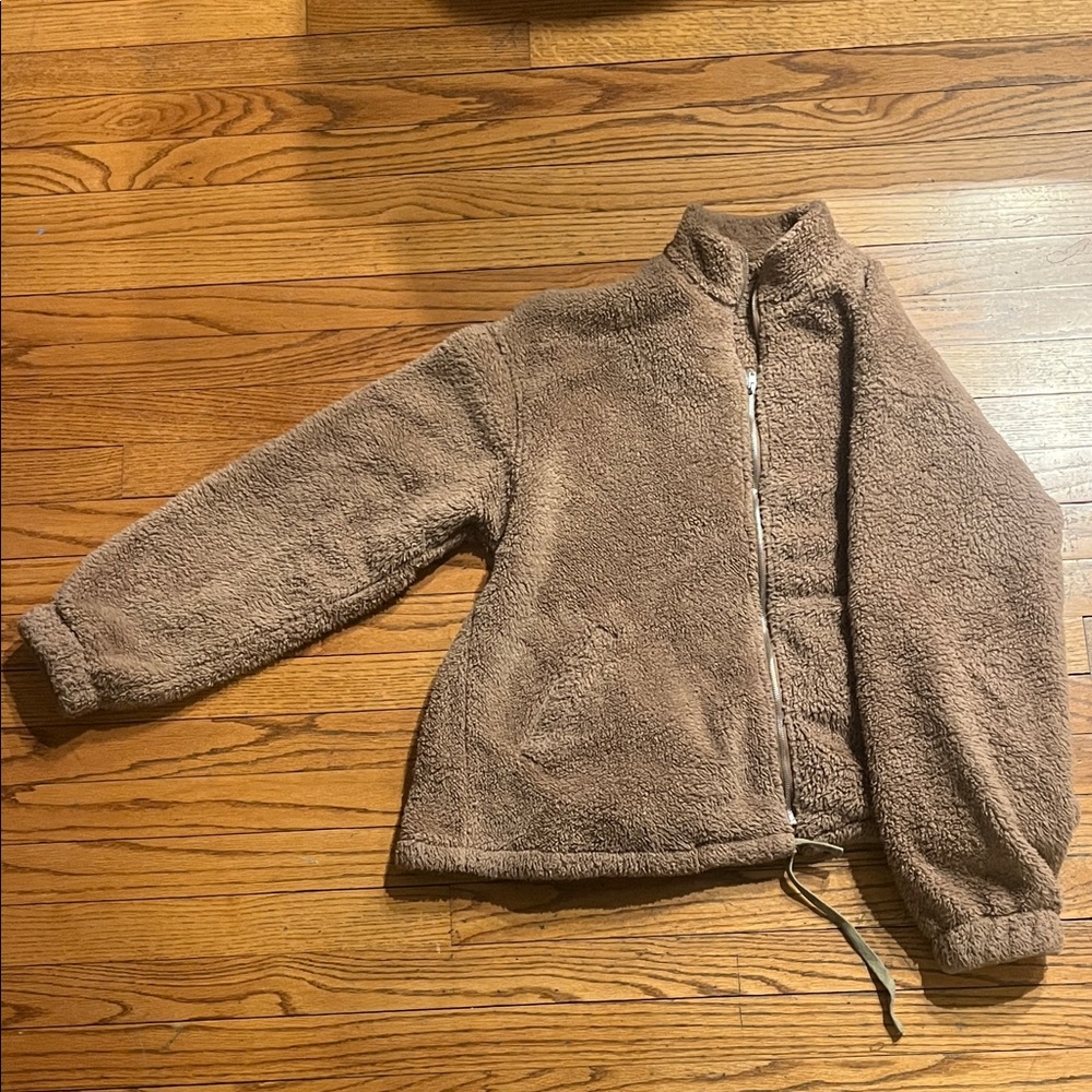 Cozy Brown Fleece Jacket